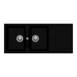 Carysil D200 Jazz Double Bowl with Drainer Kitchen Sink