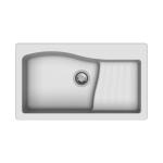 Carysil D100 New Ascend Single Bowl with Drainer Kitchen Sink
