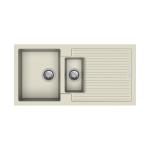 Carysil D150 Rimo one and a half Bowl with Drainer Kitchen Sink