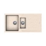 Carysil D150 Rimo one and a half Bowl with Drainer Kitchen Sink
