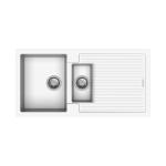 Carysil D150 Rimo one and a half Bowl with Drainer Kitchen Sink