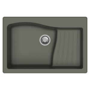 Carysil D100 Swan Single Bowl with Drainer Kitchen Sink