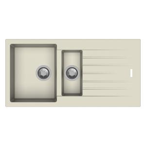 Carysil D150 Tip Toe Single with Drainer Kitchen Sink