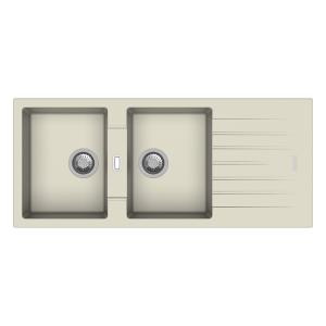 Carysil D200 Tip Toe Double Bowl with Drainer Kitchen Sink