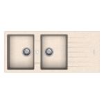 Carysil D200 Tip Toe Double Bowl with Drainer Kitchen Sink