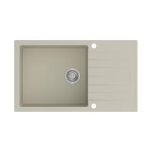 Carysil D100B Tip Toe Single Bowl with Drainer Kitchen Sink