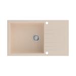 Carysil D100B Tip Toe Single Bowl with Drainer Kitchen Sink