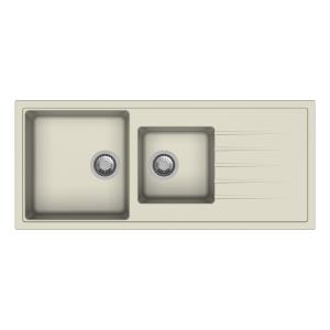 Carysil D200 Vivaldi Double Bowl Kitchen Sink with Drainer