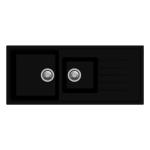 Carysil D200 Vivaldi Double Bowl Kitchen Sink with Drainer