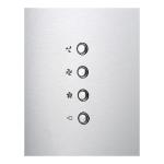 Olympia Black 70 Island Chimney
