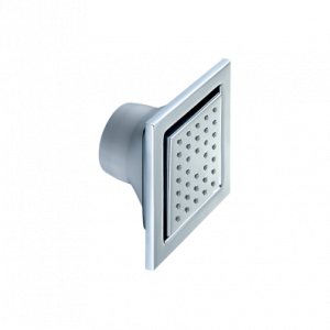 Body Shower 120 mm Dia Square Shape (Brass)