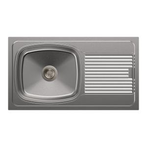 Carysil Vogue Single Bowl With Drainer 32x18x6