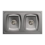 Carysil Elegance Double Bowl 34x20x8