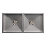 Carysil Quadro Double Bowl 36x18x8