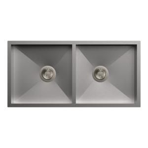 Carysil Quadro Double Bowl 36x18x8