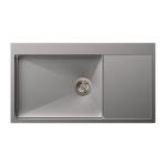Carysil Micro Radius R10 Single Bowl with Drainer 36x20x8