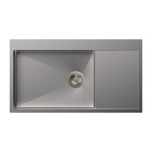 Carysil Micro Radius R10 Single Bowl with Drainer 36x20x8