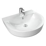 Concept D-shape 550mm Wall Hung Wash Basin 2