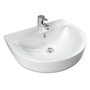 Concept D-shape 550mm Wall Hung Wash Basin 2